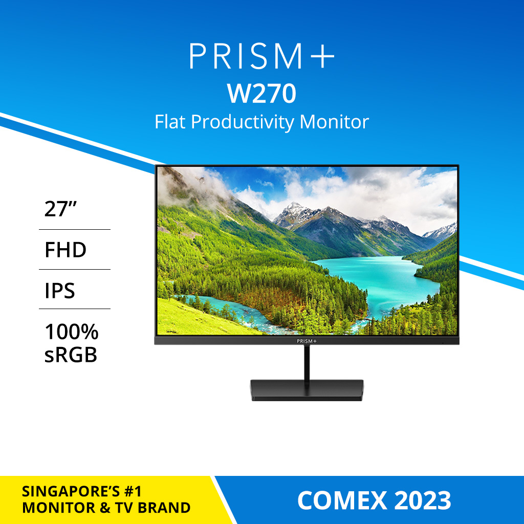 PRISM+-W270-27&quot;-FHD-[1920-x-1080]-IPS-100%-sRGB-Professional-Monitor-Productivity-Monitor