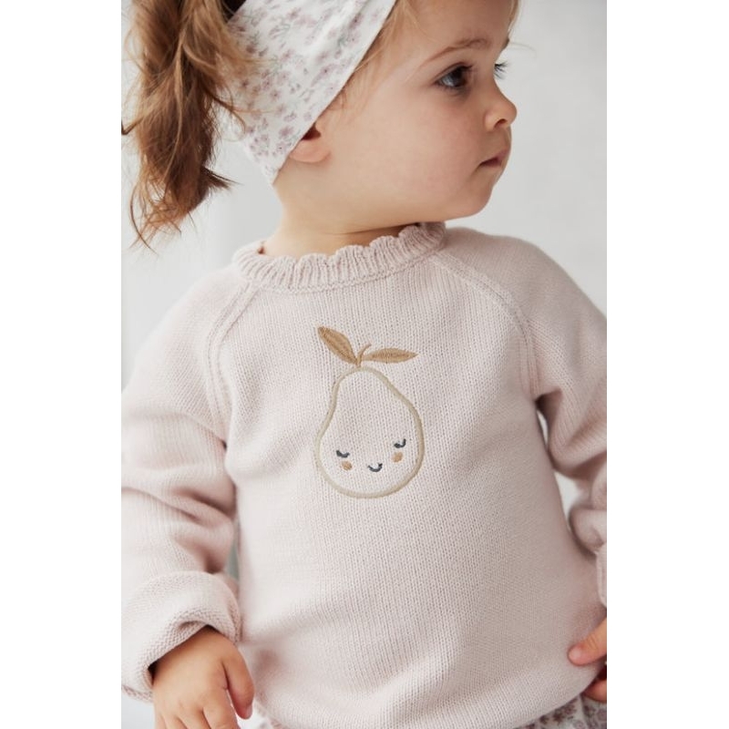 [Littlebubssteps]-Jamie-Kay-Emma-Jumper---Pink-Clay-Marle100%-Cotton