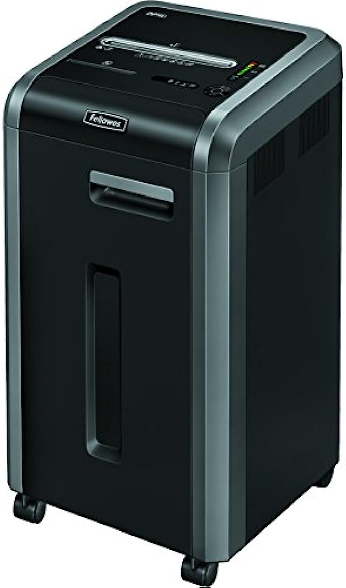 Fellowes-Powershred-225Ci-Shredder-|-100%-Jam-Proof-20-Sheet-Cross-Cut-Commercial-Grade-|-3825001-Model-Black