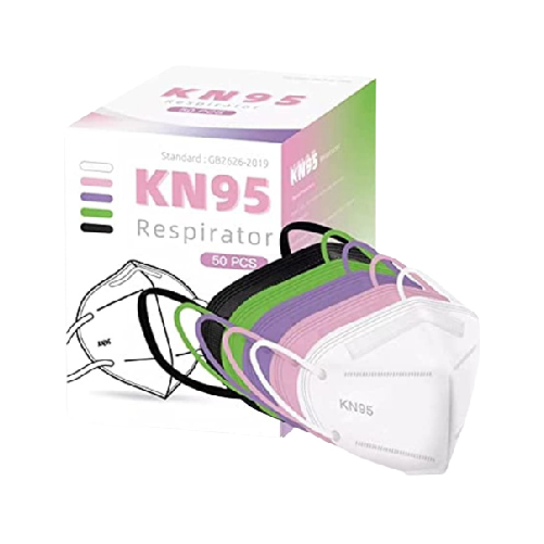 YIDERBO-KN95-Face-Masks-50Pack-5-Ply-Breathable-Disposable-Face-Mask-Filter-Efficiency≥95%-Multicolor