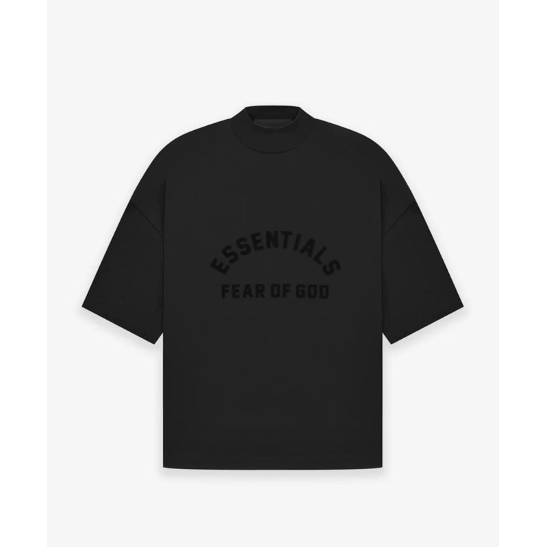 [100%-Authentic]-FEAR-OF-GOD-ESSENTIALS-SS23-The-Black-Collection-TEE